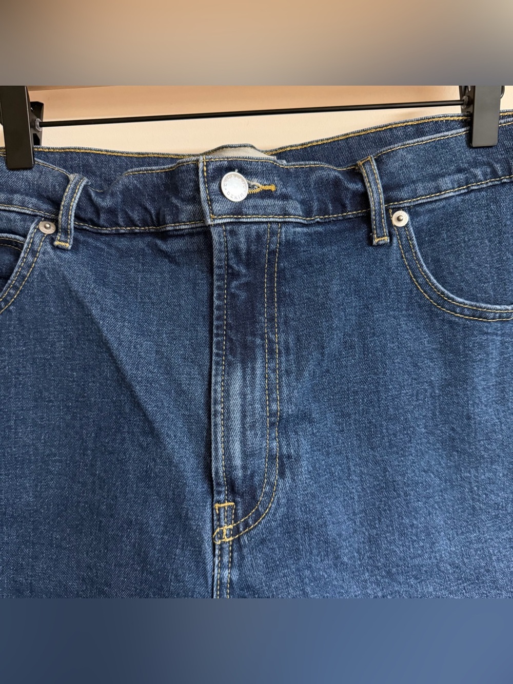 Everlane The Way High Denim Cutoff Shorts Size 32 - Picture 5 of 10